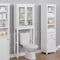 Alaterre Furniture Dorset Bath  Over the Toilet Space Saver Storage with Glass Doors Upper Cabinet ANVA7273WH - alternate 5